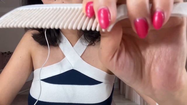 ASMR cozy haircut ✂️💇🏻♀️✨ (layered sounds, whispering, brushing, scissors, personal attention) смотреть онлайн