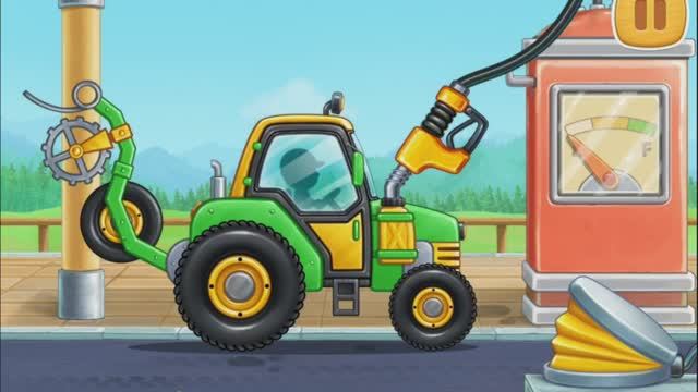 Развитие. Дети. Игры. Этап 4: ПРЕДПОСЕВНОЙ АГРЕГАТ. Машины. Мультики. Увлекательное обучение! смотреть онлайн