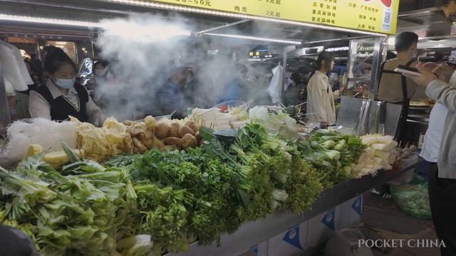 🥗 广州美食夜市街拍：厦滘小吃街步行【4K】