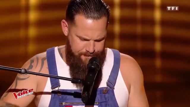 Will Barber performs Pink Floyd's–Another Brick In the Wall in The Voice 2017 France Blind Audition смотреть онлайн