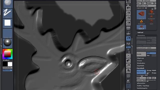 ZBrush Tutorial - Detailing a Signet Ring - Part 5 смотреть онлайн