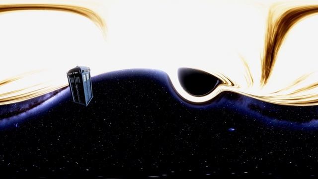VR 360 Doctor Who's TARDIS Escaping a Black Hole in Space for Virtual Reality video смотреть онлайн