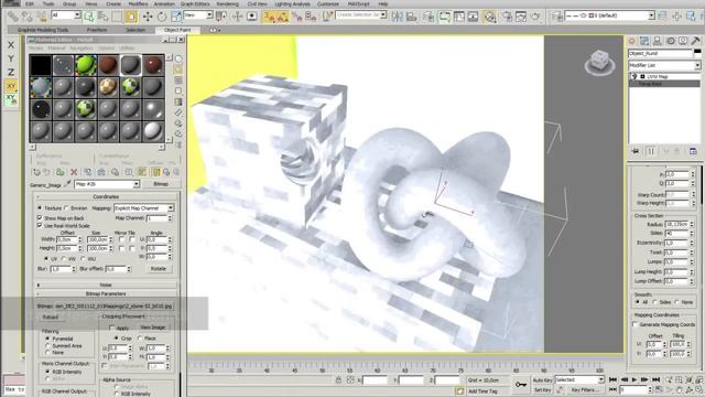 Texture objects with UVW map in 3ds max смотреть онлайн