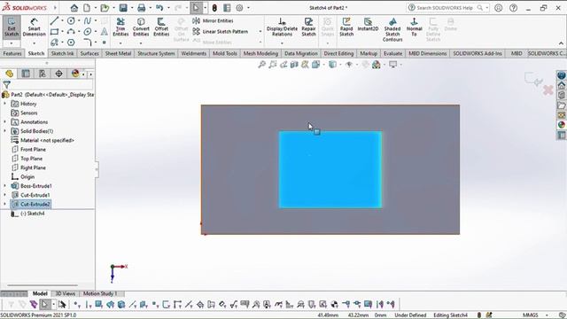 Part 5 || Solidworks for Beginners|| Extrude Boss/Base, Extrude Cut || #solidworks #cad смотреть онлайн