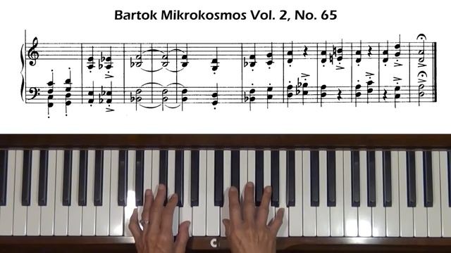 Bartok Mikrokosmos Vol. 2, No. 65 Piano Tutorial смотреть онлайн