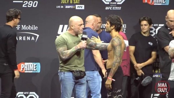 UFC 290: Brandon Moreno vs. Alexandre Pantoja weigh in face off