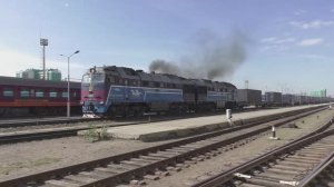 Грузовые поезда в Монголии | Монгольская железная дорога | ЖД-Вокзал Улан-Батор