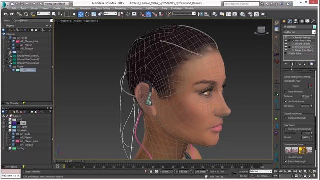Ornatrix 101: Hair placement control using guide faces смотреть онлайн