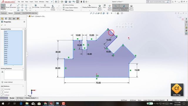 SolidWorks - 2D Sketches No.01 смотреть онлайн