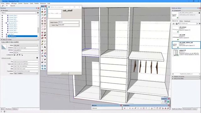 Sketchup Dynamic component - Cabinet смотреть онлайн