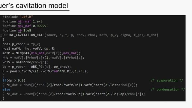 Ansys Fluent UDF Tutorial: Sauer Cavitation Model смотреть онлайн