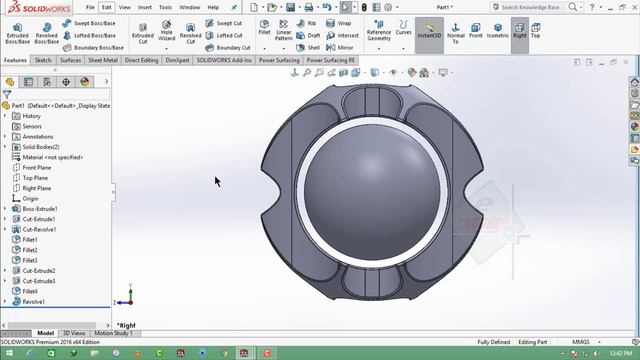 Solidworks Tutorial # 121 Robot Eye in Solidworks Modeling Basic Design смотреть онлайн