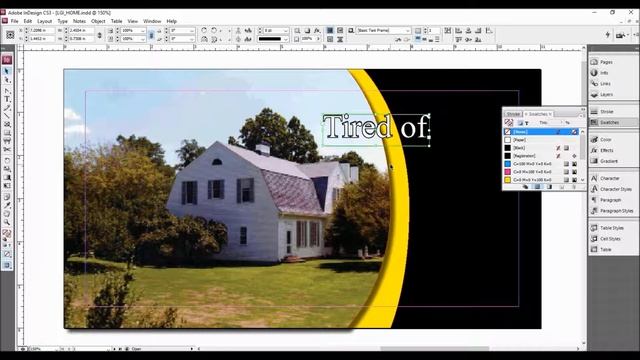 Indesign Replicate New Home Flyer Part 1 смотреть онлайн