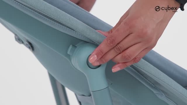 Как отрегулировать положение спинки шезлонга Bouncer на стуле LEMO CYBEX