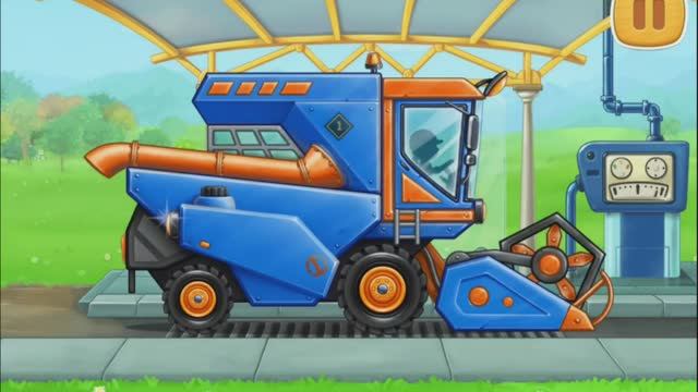 Развитие. Дети. Игры. Этап 10: ЗЕРНОУБОРОЧНЫЙ КОМБАЙН. Машины. Мультики. Увлекательное обучение! смотреть онлайн