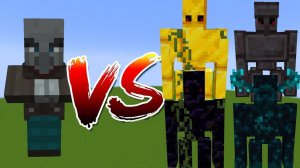 Разбойник vs Всех Големов Битва Мобов Майнкрафт