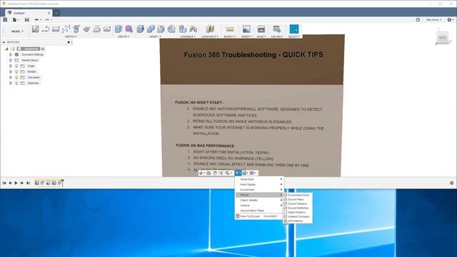 Fusion 360: Troubleshooting - QUICK TIPS смотреть онлайн