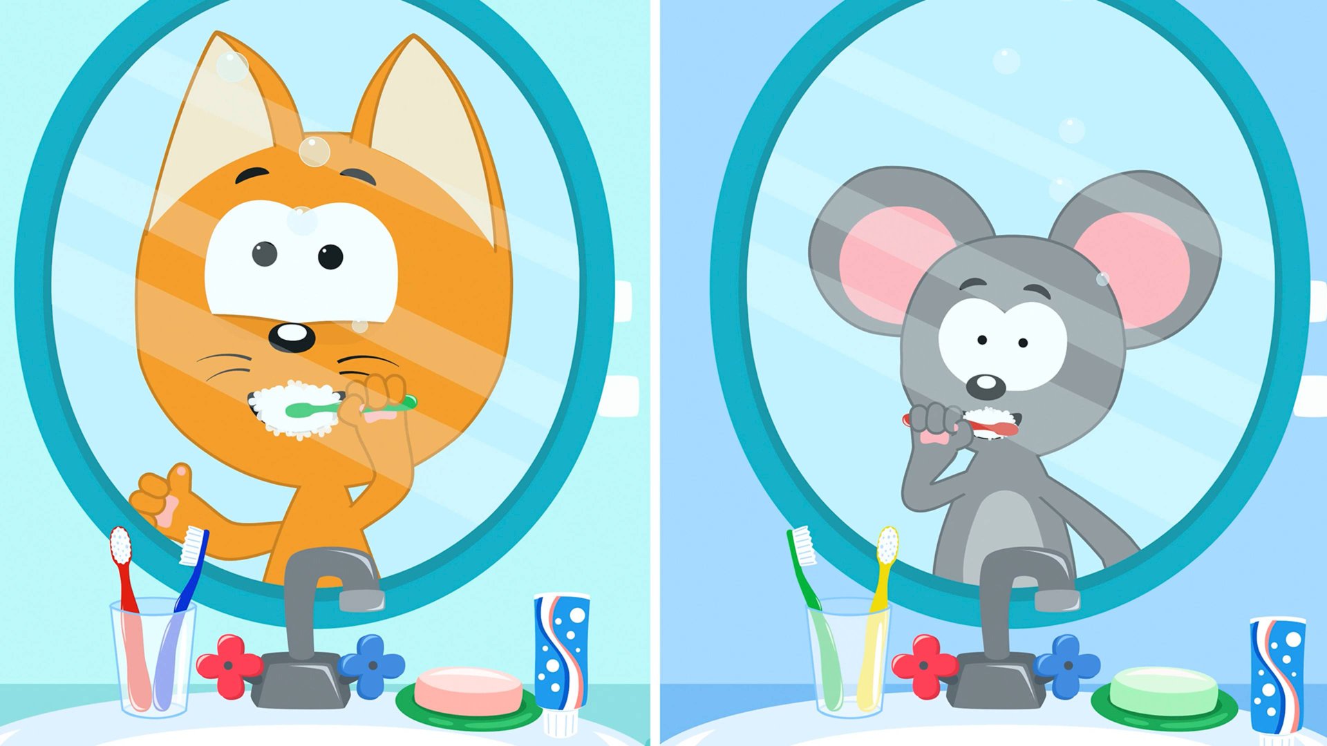 Зубки Чисти - Котенок Котэ песенка для детей малышей - Хорошие привычки смотреть онлайн