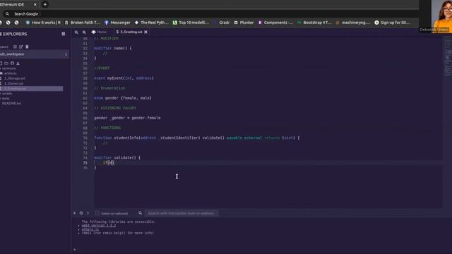 Learn Solidity Syntax By Deborah смотреть онлайн