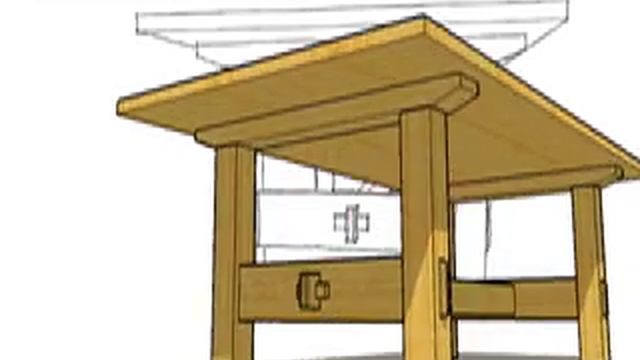Sketchup Stickley Table Animation смотреть онлайн