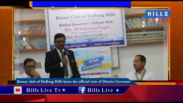 Rotary club of Haflong Hills hosts the official visit of District Governor смотреть онлайн