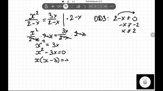 Рациональные дробные уравнения