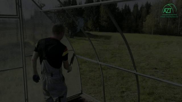 Видео инструкция по сборке теплицы "AZT Капелюша" смотреть онлайн