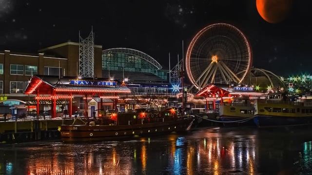 Chicago Navy Pier Grand Ballroom Fireworks New Year's Eve 2017 смотреть онлайн