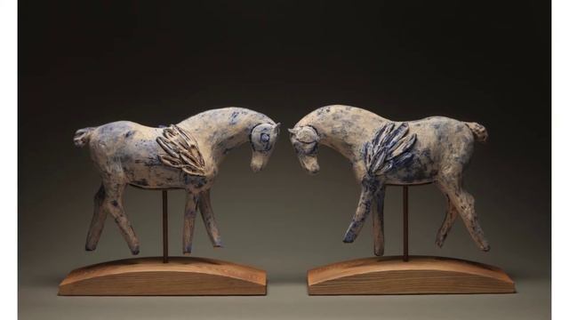 Amy Laugesen Horse Sculptures at Ann Korologos Gallery смотреть онлайн