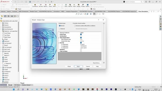 CFD Simulation of Sloshing Effect inside a Water Bottle using SolidWorks Flow Simulation смотреть онлайн