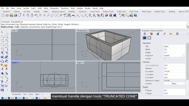 RHINO 7 - TUTORIAL MEMBUAT BOX ORGANIZER смотреть онлайн