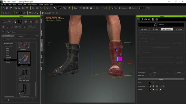 Character Creator -- Editing One Shoe apart from the other смотреть онлайн