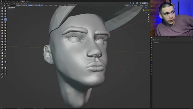 I tried sculpting myself in blender 3D | "Sculpt Me" смотреть онлайн