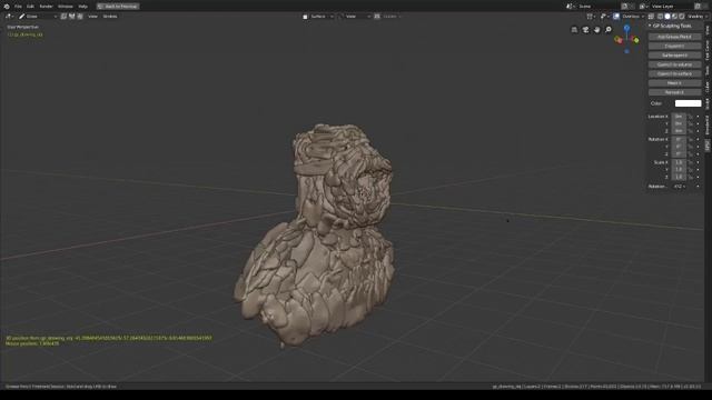 Blender 2.8 beta - Claypencil testing смотреть онлайн
