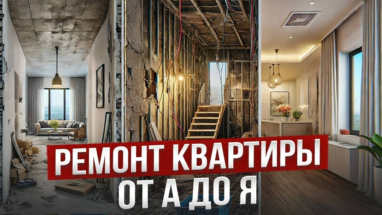 Все этапы ремонта в квартире от А до Я смотреть онлайн