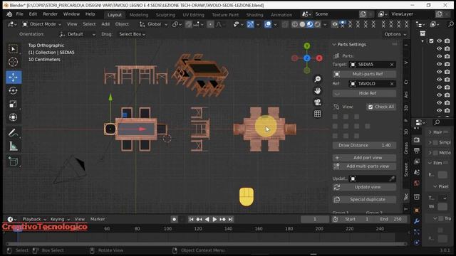 ADDON opzionale x Blender : "TECH DRAW" - parte 1 смотреть онлайн