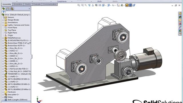 Belts and Chains in SolidWorks смотреть онлайн