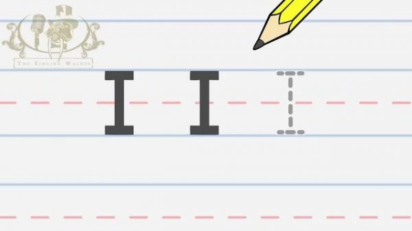 Write the letter I | Alphabet Writing lesson for children | The Singing Walrus