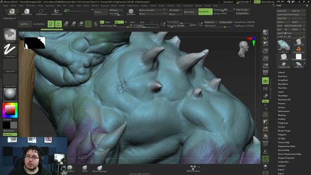 Zbrush Create your own Alphas and High Frequency Details смотреть онлайн
