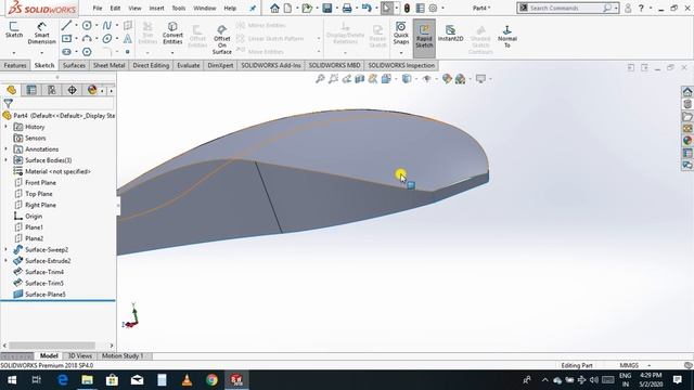 # surface solid works | Mouse | how to make Laptop mouse | By - krishna смотреть онлайн