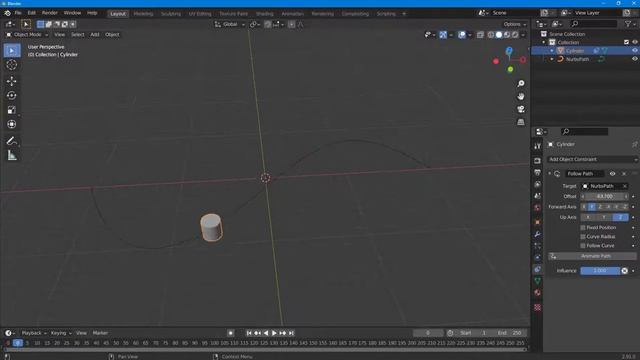 Blender Tutorial - Lesson 221 - Bezier Path Animation смотреть онлайн