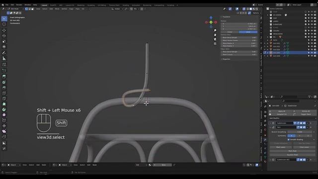 "NAUTICA CHAIR" BLENDER TIME LAPSE TUTORIAL смотреть онлайн