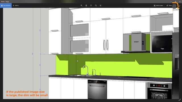 Fix dimension small when export image in Sketchup смотреть онлайн