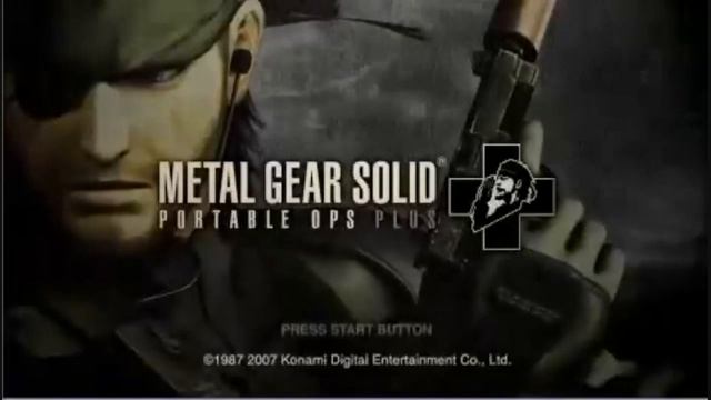 Metal Gear Solid Portable Ops Plus + Main Menu