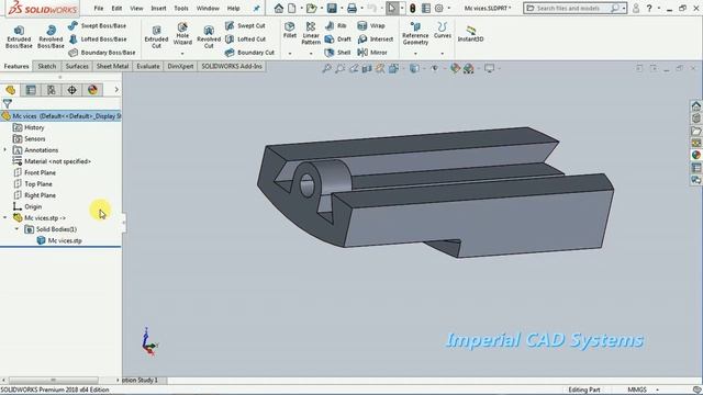 How to get features of a step file part in Solid works tool смотреть онлайн