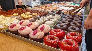Приготовление 23 видов пончиков каждый день, Yongin Donut Hot Place