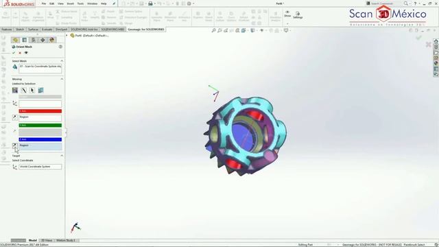 GEOMAGIC FOR SOLIDWORKS LECCIÓN 8 ALINEAR ESCANEOS A UN ORIGEN смотреть онлайн