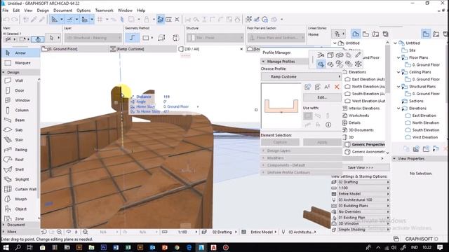 Tutorial ARCHICAD 22 How To Make Custome RAMP смотреть онлайн