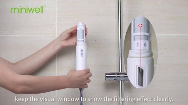 How to replace the cartridge of Miniwell shower head L750? смотреть онлайн
