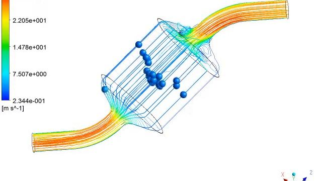 Flow in a Catalytic Converter with ANSYS CFX смотреть онлайн